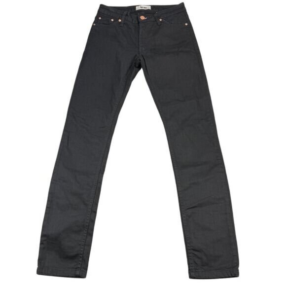ACNE STUDIOS Flex S Wet Black Skinny Jean Size 28 x 32 - Picture 2 of 7